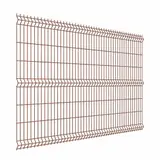 3Д забор Profi 630×2500 мм, пруток 5 мм, терракотовый RAL 8004