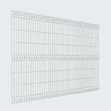 3Д забор Profi 630×2500 мм, пруток 5 мм, серо-белый RAL 7047